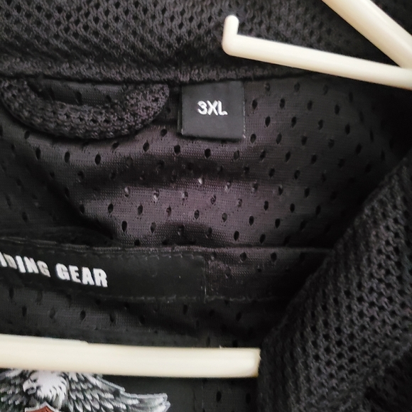 Harley-Davidson mesh polyester windbreaker jacket - Picture 3 of 4